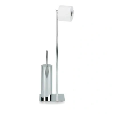 Immagine di Kela 22490, Accessorio per WC, Portascopino e portarotolo di Carta igienica, &#039;Style&#039;, Metallo Cromato, 71 cm, Metal, Silver, One Size