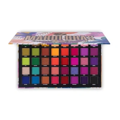 Immagine di W7 Mardi Gras Pressed Pigment Palette 40 Colors: Pinks, Greens, Oranges, Reds, Yellows Matte, Shimmer, Metallics Rainbow, Pride, Festival Makeup Vegan, Cruelty Free by Cosmetics