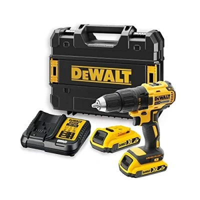 Immagine di DeWalt Dcd777D2T Trapano Avviatore con 2 Batterie Litio 18V 2.0Ah Brushless Led, multicolore, 1/2_pollice