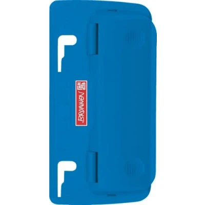 Immagine di Brunnen 102065033 Perforatrice tascabile Colour Code da rilegare, con righello e funzione di supporto, colore: Blu/Azzurro