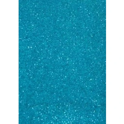 Immagine di The Ark Craft Confezione da 5 cartoncini glitterati, formato A4, 250 g/mq, colore: Turchese