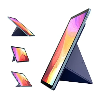 Immagine di NOVOO Supporto per Tablet Pieghevole e Regolabile Compatibile con 10&quot; and above iPad Pro 10.2&quot;/11&quot;/12.9&quot;, MatePad 10.1&quot;/11&quot;, Galaxy Tab Surface Go,Design Ispirato agli Origami Blue