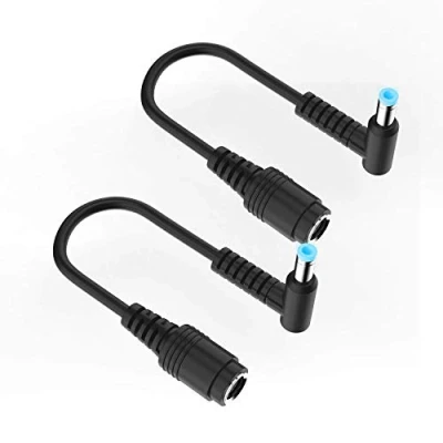 Immagine di Cavo di alimentazione 7.4 X 5.0 mm a 4.5 3.0 Tip Connector Convertitore per HP Stream Spectre Pavilion Envy EliteBook Split Chromebook Ricambio Caricatore,HP (2 pezzi)
