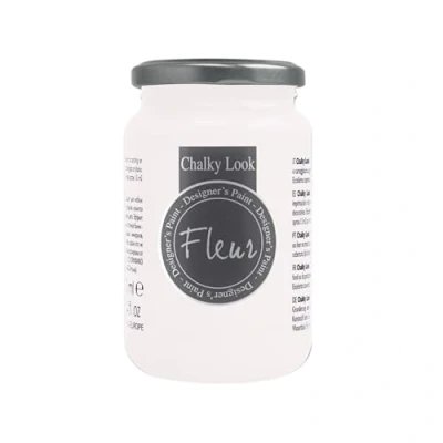 Immagine di Fleur DESIGNER&#039;S PAINT Pittura ad Acqua, Effetto Gesso Naturale, Extra Opaca, Chalky F07, Colore Sugar, Made in Italy, Formato da 330 ml
