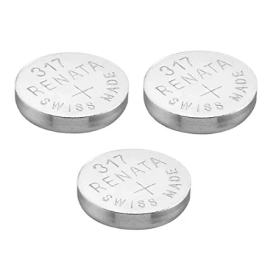 Immagine di Renata 3 x 317 orologio batteria svizzero realizzato argento ruggine 1,5 v (SR516SW