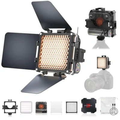 Immagine di Luce Video, ZHIYUN M20 Combo [Ufficiale] 20W per 2700K 6500K Dimmerabile Videocamera DSLR con 10 effetti di Illuminazione, Modalità Musica Trucco, Fotografia, Youtube e Selfie