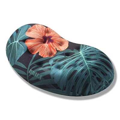 Immagine di BRILA Cuscino ergonomico per poggiapolsi mouse, in memory foam, computer, laptop, lavoro ufficio, giochi su PC, design con fori massaggi, sollievo dal dolore al polso (poggiapolsi