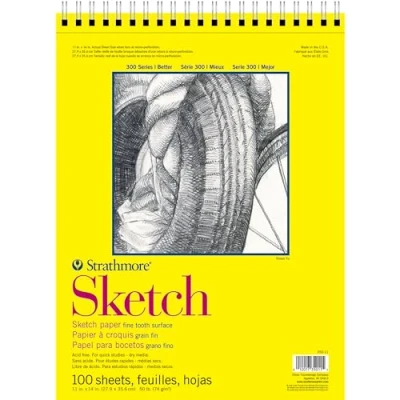 Immagine di Pro Art Strathmore Sketch Pad Paper 11 &quot;&quot; x 14 &quot;