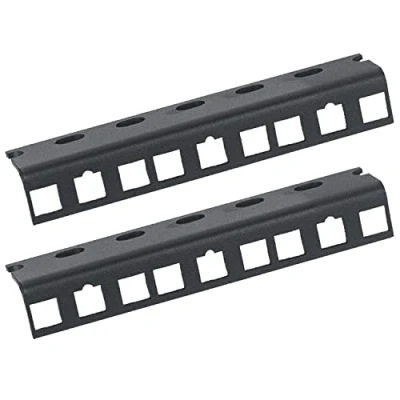 Immagine di HMF 66803 02 Binario rack per server, 2 pezzi, 10&quot;, 3U, colore: Nero