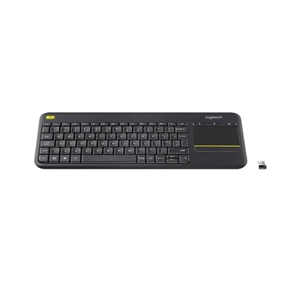 Immagine di Logitech K400 PLUS Tastiera Wireless, Layout Svizzero Qwertz, Nero
