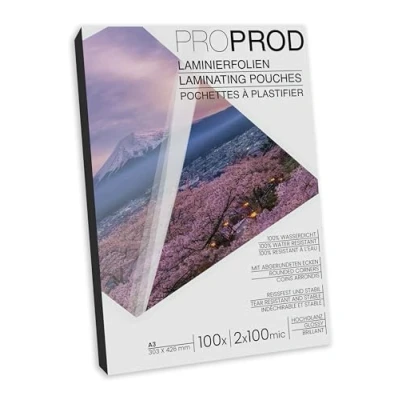 Immagine di ProProd Pouches per plastificazione 2x100mic, formato A3, confezione da 100, L&#039;imballaggio può variare