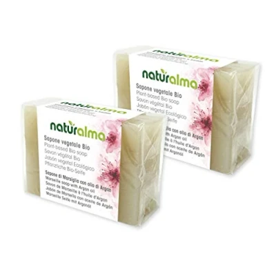 Immagine di Naturalma Sapone artigianale vegetale Marsiglia e olio di Argan Bio 2 X 100g