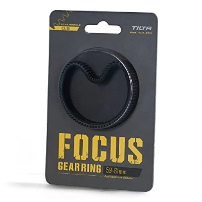 Immagine di Tilta Anello di messa a fuoco senza cuciture per obiettivo da 59 61 mm Mini Follow Focus Nucleus Nano DSLR 0.8 Mod Standard Gear Accessori obiettivi TA FGR 5961