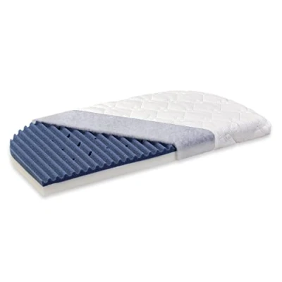 Immagine di Babybay Mattress Intense Angelwave Suitable for Model And Comfort Plus, Foam, Bianco, passend für Modell Maxi und Boxspring
