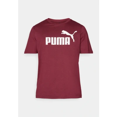 Immagine di Puma LOGO TEE Tshirt con stampa, Uomo, Taglia: Small, Ruby shimmer