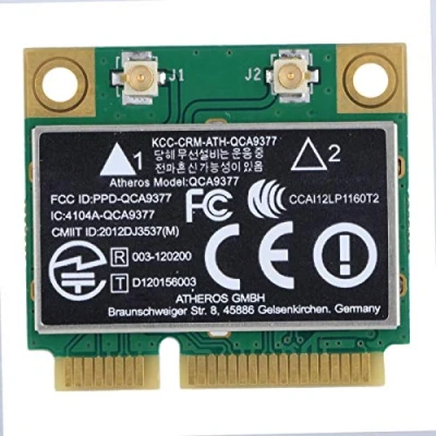 Immagine di ASHATA Scheda WiFi, SuperSpeed 2,4 G + 5 Dual Band PCI e Wireless Bluetooth 4.0 WLAN,Mini WLAN Card 802.11A / B/G/N 433 Mbps per Windows 7/10 Desktop Notebook PC eccet