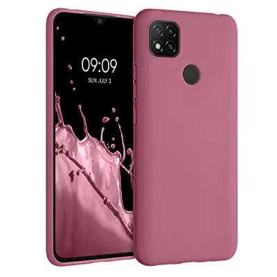 Immagine di kwmobile Custodia Compatibile con Xiaomi Redmi 9C Cover Back Case per Smartphone in Silicone TPU Protezione Gommata rosa scuro
