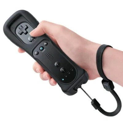 Immagine di Telecomando Wii: controller di gioco Wii connessione sensore movimento remoto wireless gamepad sostitutivo per console e Wii, con custodia in silicone cinturino da polso