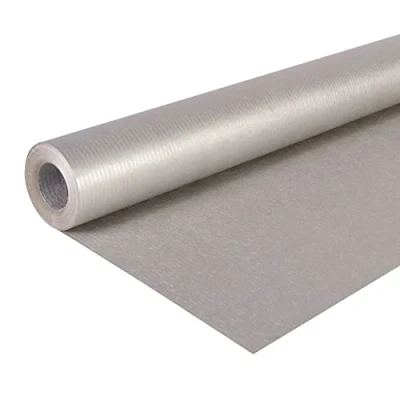 Immagine di Clairefontaine 195776C Un rotolo di carta Kraft vergine COLORE: Argento MISURE: 10x0,70m 65g da regalo, Fai te, Artigianato