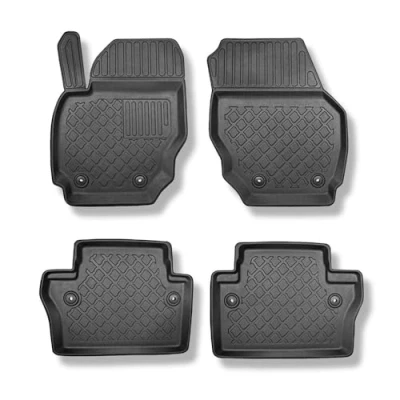 Immagine di Mossa Tappetini auto in TPE compatibili con Volvo XC70 II Crossover (09.2007 2016) tappeti neri G