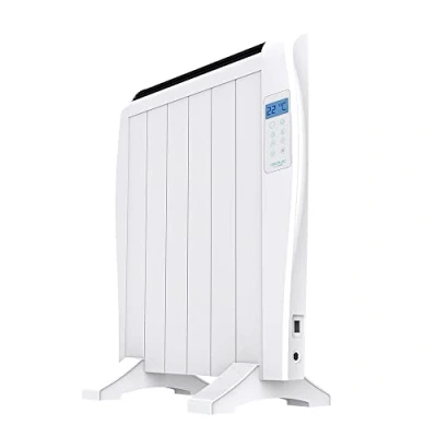 Immagine di Cecotec Radiatore elettrico Energy Saving Ready Warm 1200 termico 6 elementi, 900 W, parete o piede, 3 modalità, timer, telecomando, display LED, protezione contro il surriscaldamento, ultrasottile