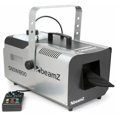 Immagine di Beamz Snow 1800 Macchina da neve W, effetto fiocco di molto realistico, serbatoio 2,5 l, telecomando con cavo 3 m, non lascia tracce sul terreno, atmosfera invernale, potenti