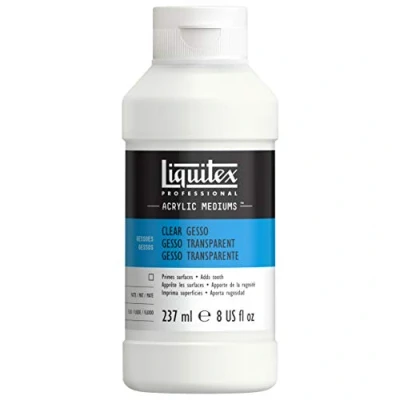 Immagine di Liquitex Professional Gesso trasparente, per preparazione superfici la pittura, medium, 237 ml