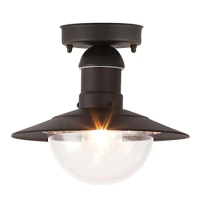 Immagine di Rabalux Oslo Lampada a sospensione da esterno, Metallo Plastica, nero, 24 x 21,5 cm, E27