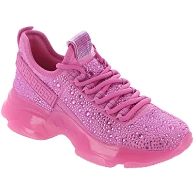 Immagine di Steve Madden Maxima, Scarpe da Ginnastica Donna, Strass Rosa, 38 EU