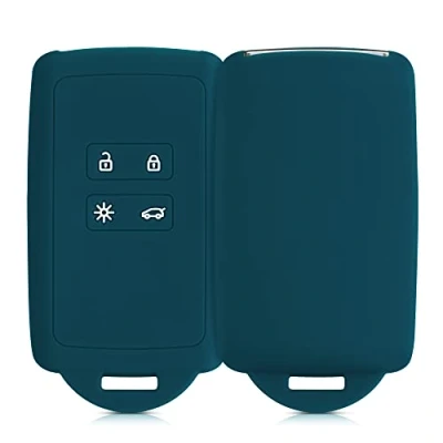 Immagine di kwmobile Custodia Compatibile con Renault 4 tasti Smart Key (solo Keyless Go) Cover Chiavi Auto Protezione Copri Telecomando Chiave Copertura petrolio matt