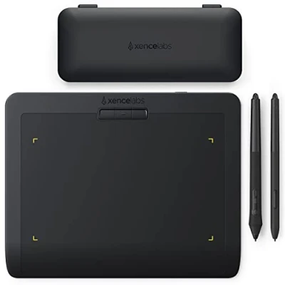 Immagine di XENCELABS Tavoletta Grafica Professionale, Wireless Tavola Portatile, con 2 Penne Senza Batteria, 8192 Livelli di Pressione, 16:9, da Disegno Digitale per Win/Mac/Linux