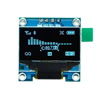 Immagine di HiLetgo 0.96&quot; I2C IIC OLED LCD Display 128X64 for Arduino 51 STM32 Raspberry Pi Blue Font
