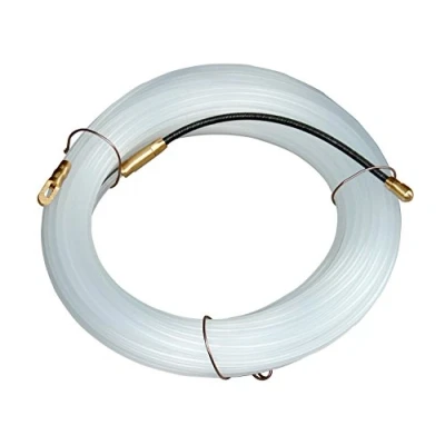 Immagine di Electraline 5904510 61050 Sonda passacavi in Nylon con molla cercacurva, mt, Diametro 3 mm, Bianco, 10 m