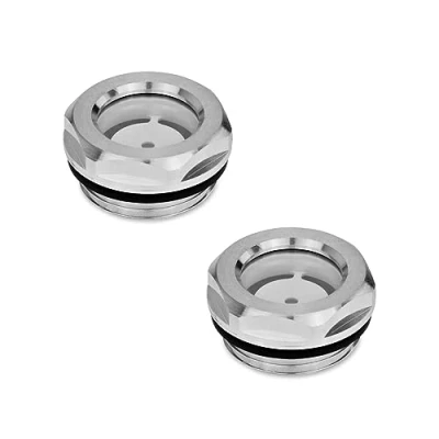 Immagine di Ganter Norm elementi GN 743 7 di M14 x 1,5 A oelschauglaeser, 2 pezzi, colore: argento, 18 M26X1,5 0 wattsW, voltsV