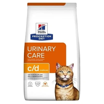 Immagine di Hill&#039;s Prescription Diet c/d Multicare Urinary Care secco gatto Pollo Set %: 2 x 12 kg