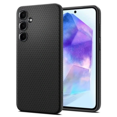 Immagine di Spigen Liquid Air TPU Back Cover Nero Samsung Galaxy A55 5G