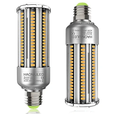 Immagine di HAONIULED Lampadina LED E27 35W Luce Calda 3000K 4000LM Lampada Mais E27, Equivalenti a 300W Incandescenza, Bianca Caldo Lampadine Pannocchia, Nessun Sfarfallio Non Dimmerabile 2 Pezzi