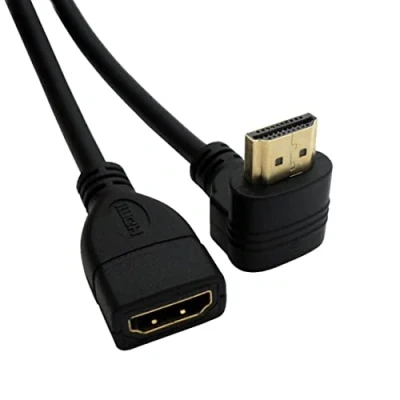 Immagine di Chenyang cavo di estensione HDMI,HDMI 1.4 maschio a femmina 90 gradi UP angolare 0.5m