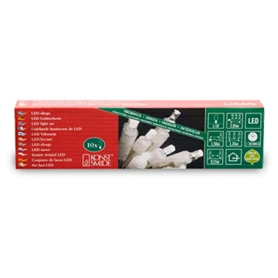 Immagine di Konstsmide 5300 103 / catena di miniLED 10 diodi bianchi caldi 230V cavo trasparente