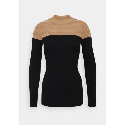 Immagine di Morgan MICO Maglione, Donna, Taglia: XS, Camel/noir