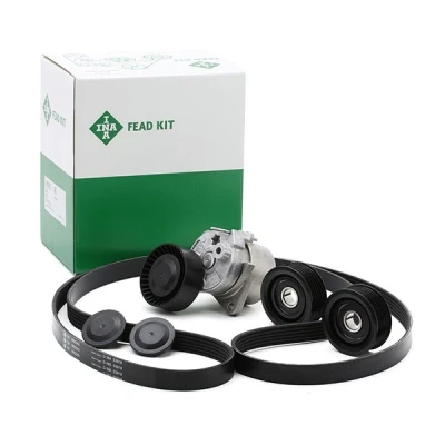 Immagine di INA 529 0115 10 Kit cinghie Poly V Controllare corsa libera generatore ed ev. sostituire MERCEDES BENZ: Sprinter 3.5 T Van, Viano, Classe C modell