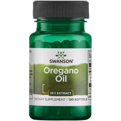 Immagine di Swanson Oregano Oil (olio di origano), Origanum vulgare, 150mg, 120 capsule morbide, altamente dosato, Testato in Laboratorio, Senza Soia, Glutine, Non OGM