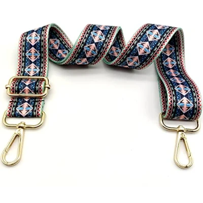 Immagine di Tracolla per Borse Donna Colorato Cinghia Della Borsa Larga, Regolabile con Gold Moschettone, Durevole Crossbody Borsa, Borsetta, Chitarra DIY Spalla Accessori Ragazze, 06