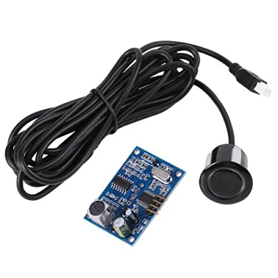 Immagine di Rilevatore di distanza ad ultrasuoni 5V, monitor a d&#039;onda ultrasonica, modulo portata, con sensore impermeabile, flusso lavoro totale 30mA