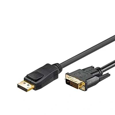 Immagine di Goobay 51962 DisplayPort/DVI D per Cavo Adattatore 1.2, Dorato, 3m Lunghezza del