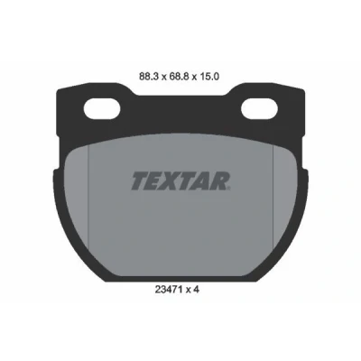 Immagine di TEXTAR 2347101 Kit pastiglie freno Non predisposto per contatto segnalazione usura LAND ROVER: Defender SUV, Pick up, SUV Cabrio