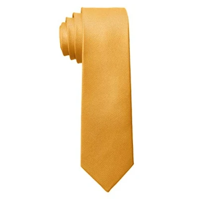 Immagine di MASADA Cravatta Uomo accuratamente realizzata e rifinita a mano 6 cm di larghezza Giallo ocra
