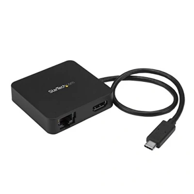 Immagine di StarTech.com Adattatore Multiporta USB, C per Portatili, 4k HDMI, GbE, USB Tipo C, A, Alimentato