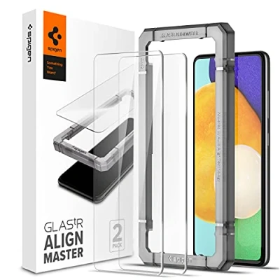 Immagine di Spigen AlignMaster Vetro Temperato Compatibile con Samsung Galaxy A52 5G, 4G, A52s 2 Pezzi, Resistente ai Graffi, 9H Pellicola prottetiva