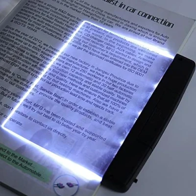 Immagine di Omabeta Lampada da Libro a LED Piastra Piatta, Luce Notturna Lettura Protezione per Occhi Portatile Camera Letto Interni degli